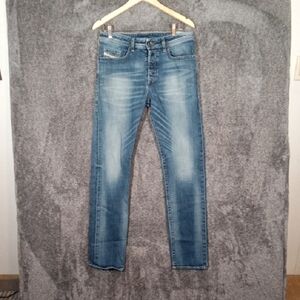 Diesel Mens Buster Regular Slim Tapered Stretch Button Closure Size 31